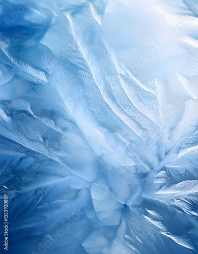 Wallpaper Mural Smooth and Frosty Ice Texture with a Soft Gradient of Blue and White Torontodigital.ca