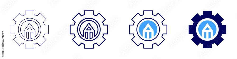 Edit metadata icon in 4 different styles. Thin Line, Line, Bold Line, Duotone. Duotone style. Editable stroke Edit metadata icon in 4 different styles. Thin Line, Line, Bold Line, Duotone. Duotone style. Editable stroke