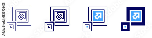 Scalable icon in 4 different styles. Thin Line, Line, Bold Line, Duotone. Duotone style. Editable stroke