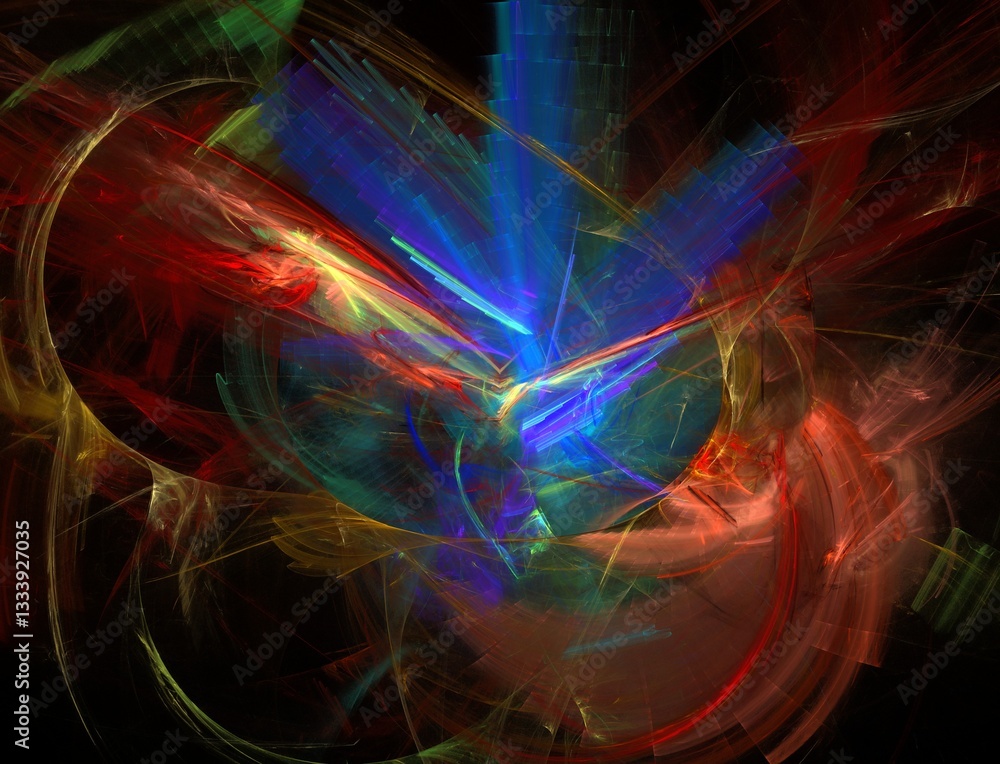 Obraz premium Imaginatory fractal abstract background Image