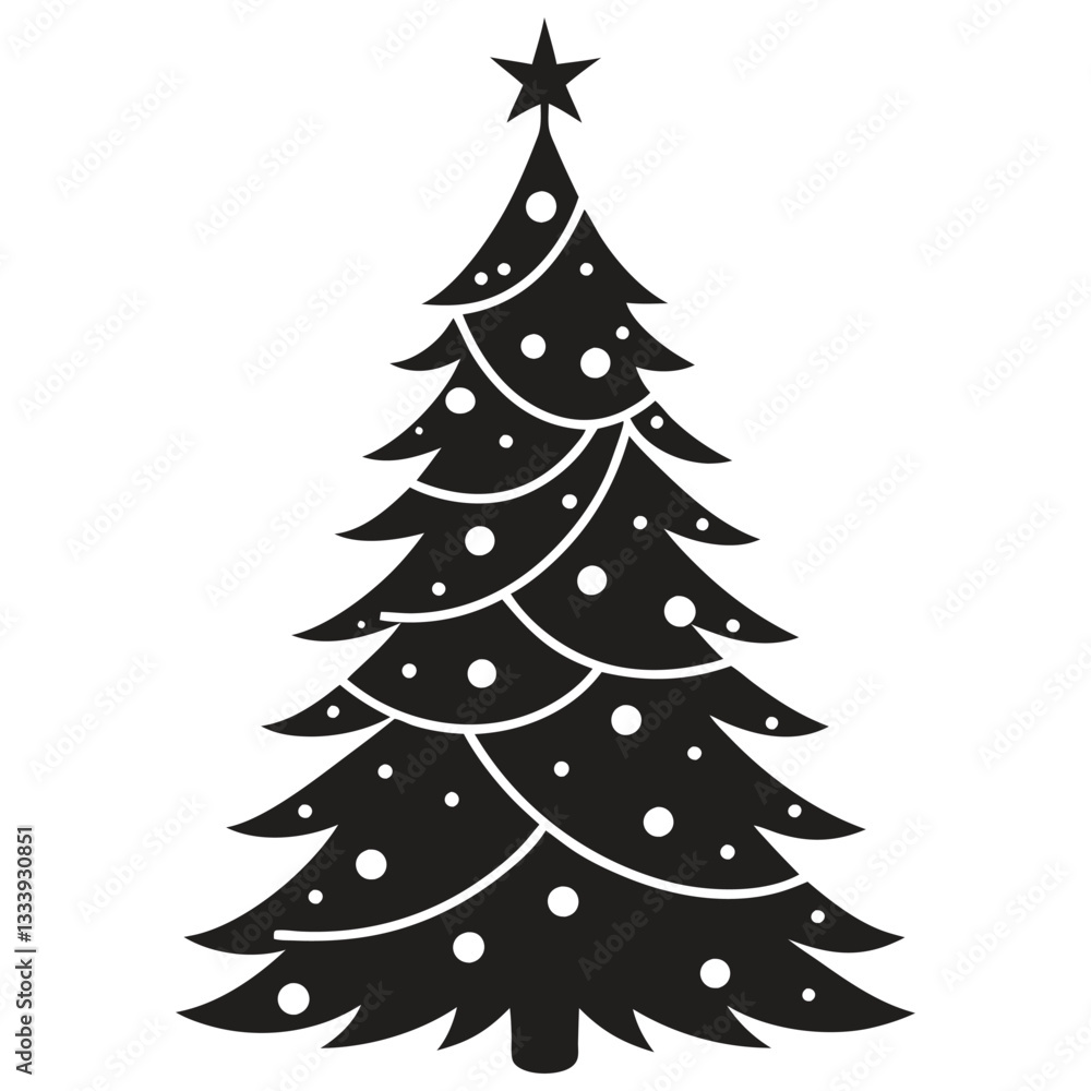 Christmas tree Silhouette, Christmas tree Vector, Christmas tree Vector Christmas tree Silhouette, Christmas tree Vector, Christmas tree Vector