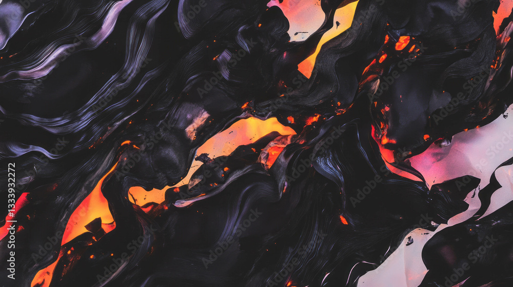 Abstract art texture of burnt paper with vibrant fire colors for creative design Abstract art texture of burnt paper with vibrant fire colors for creative design
