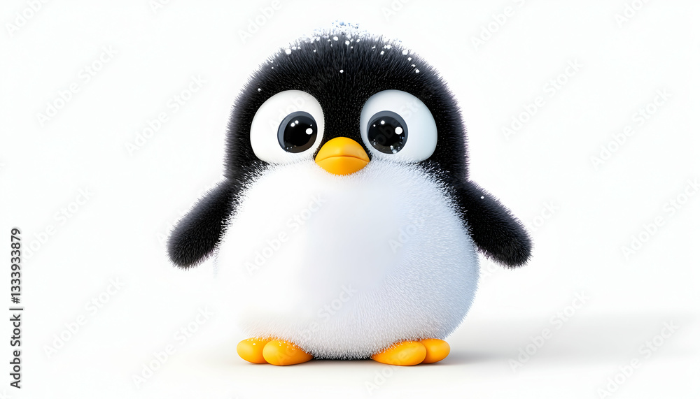 Obraz premium Cute cartoon penguin (1)