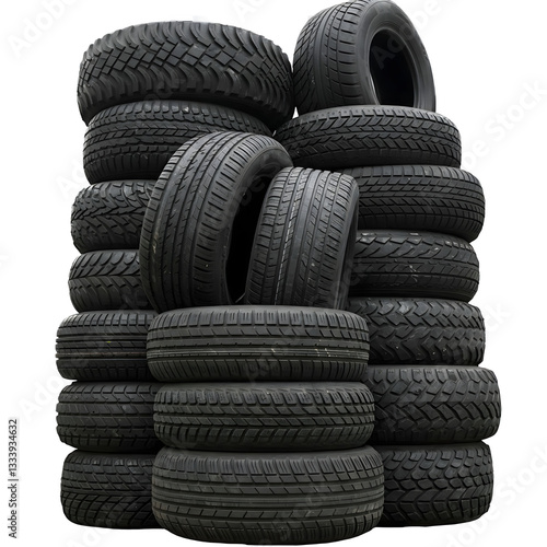 stack of tires PNG transparent