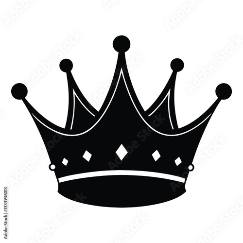 Crown clip art. Crown clip art vector illustration