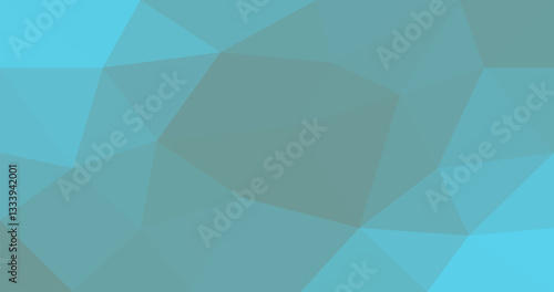 Blue abstract geometric rumpled triangular low poly style gradient illustration graphic background.