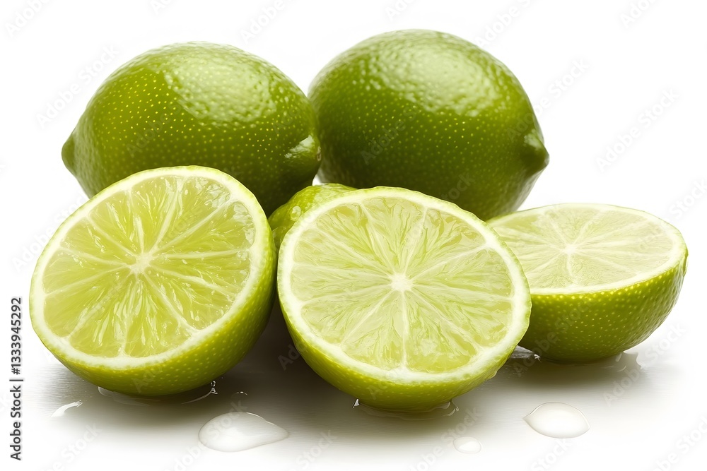 Juicy Limes Closeup Photography Fresh Citrus Fruits Juicy Limes Closeup Photography Fresh Citrus Fruits