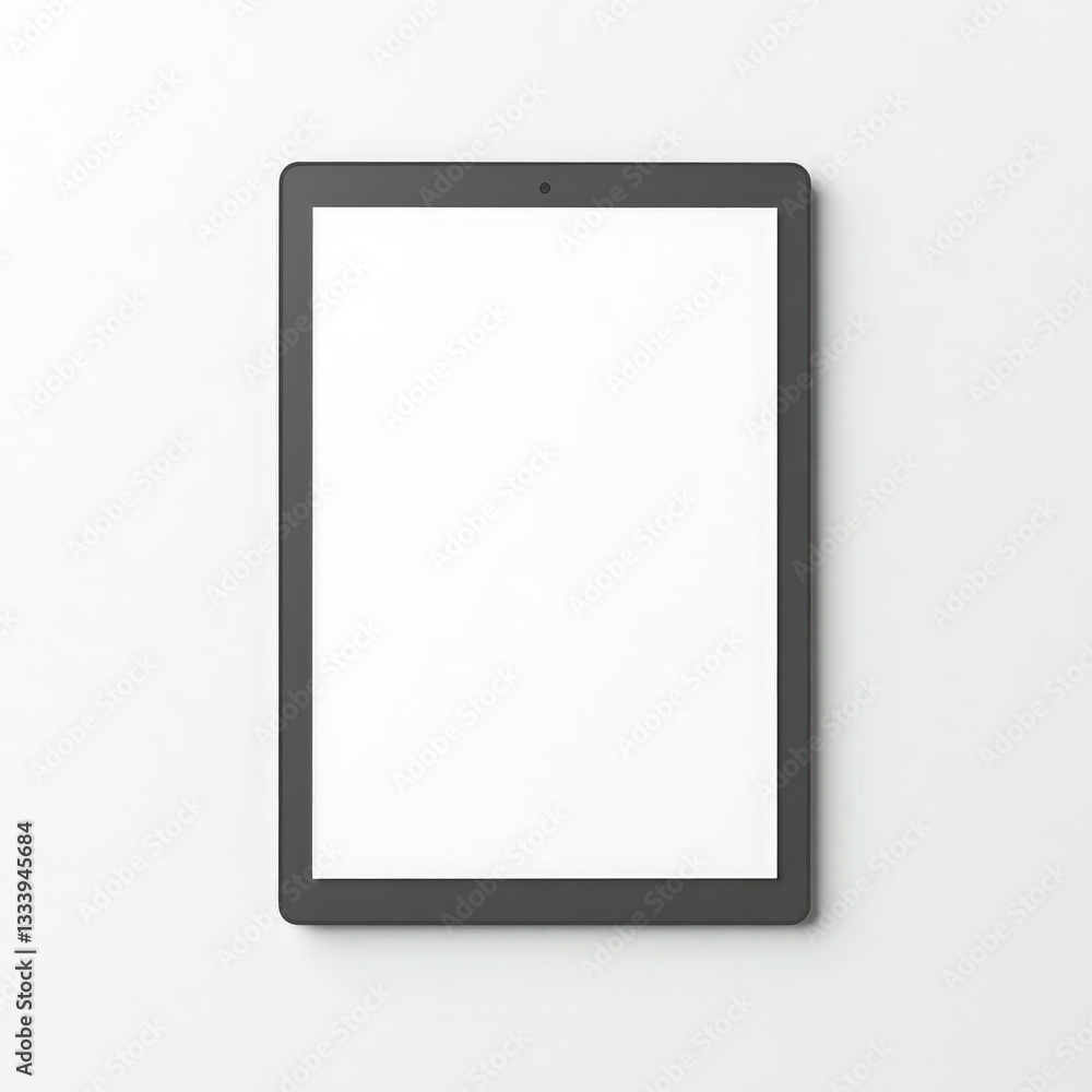 Tablet Device Mockup with White Background Tablet Device Mockup with White Background
