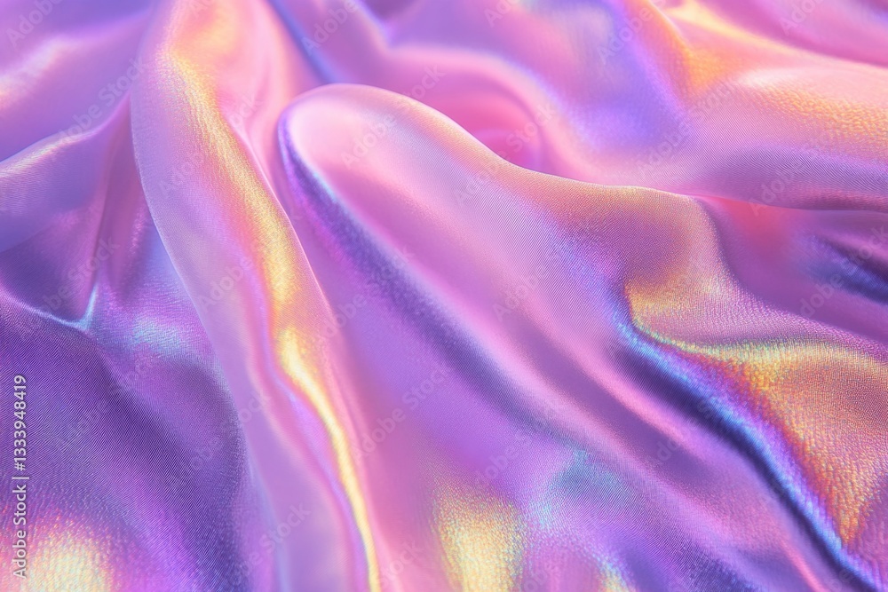 Obraz premium Soft, iridescent, flowing fabric