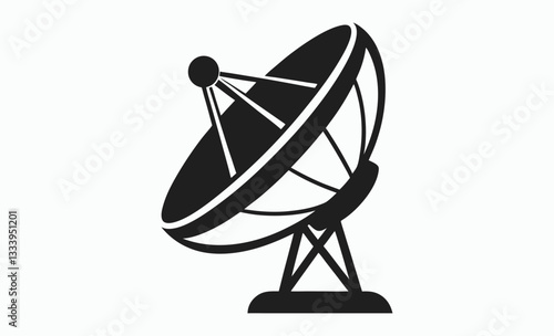 Satellite dish icon vector, satellite dish icon vector illustration graphic design 