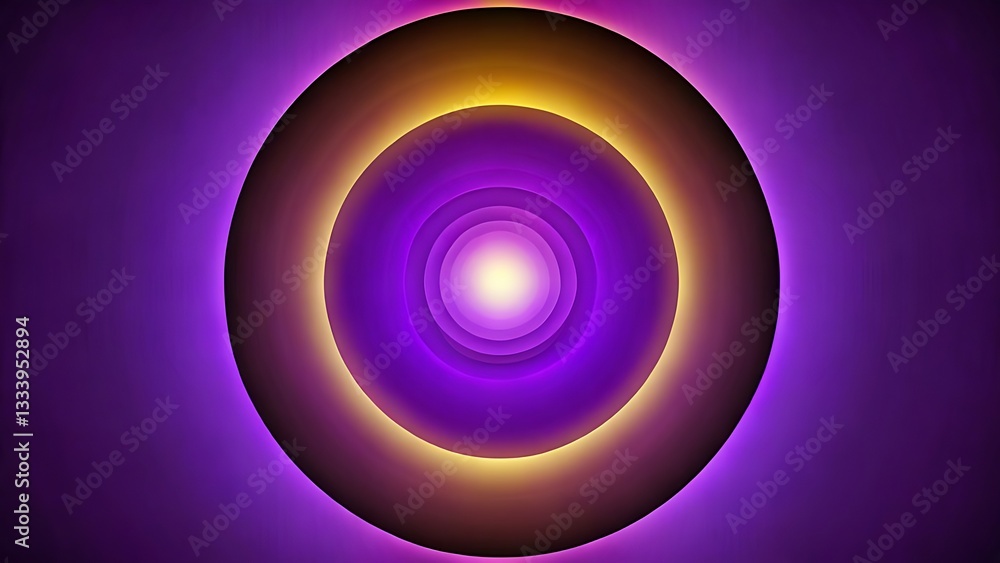 glowing purple and gold circular portal with mystical cosmic energy background glowing purple and gold circular portal with mystical cosmic energy background