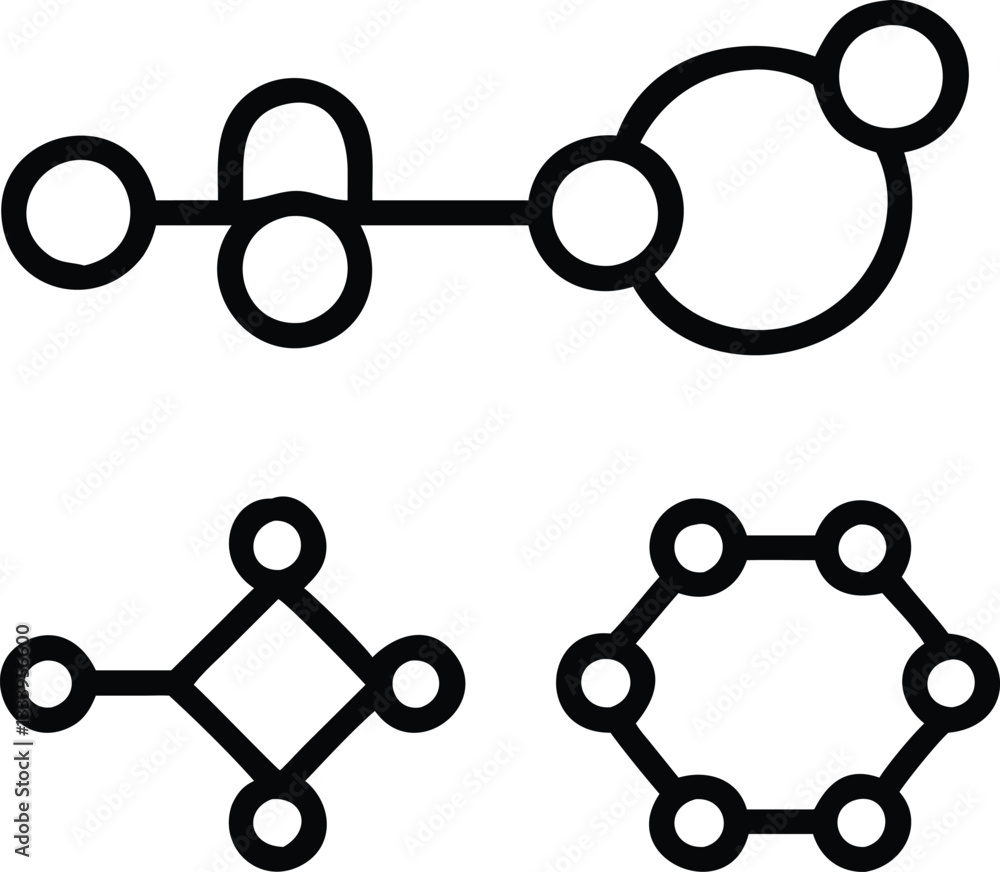 3D atom symbol icon with chemical structure and molecule design in a circular layout, representing network concepts and infinity with arrows and colorful elements 3D atom symbol icon with chemical structure and molecule design in a circular layout, representing network concepts and infinity with arrows and colorful elements