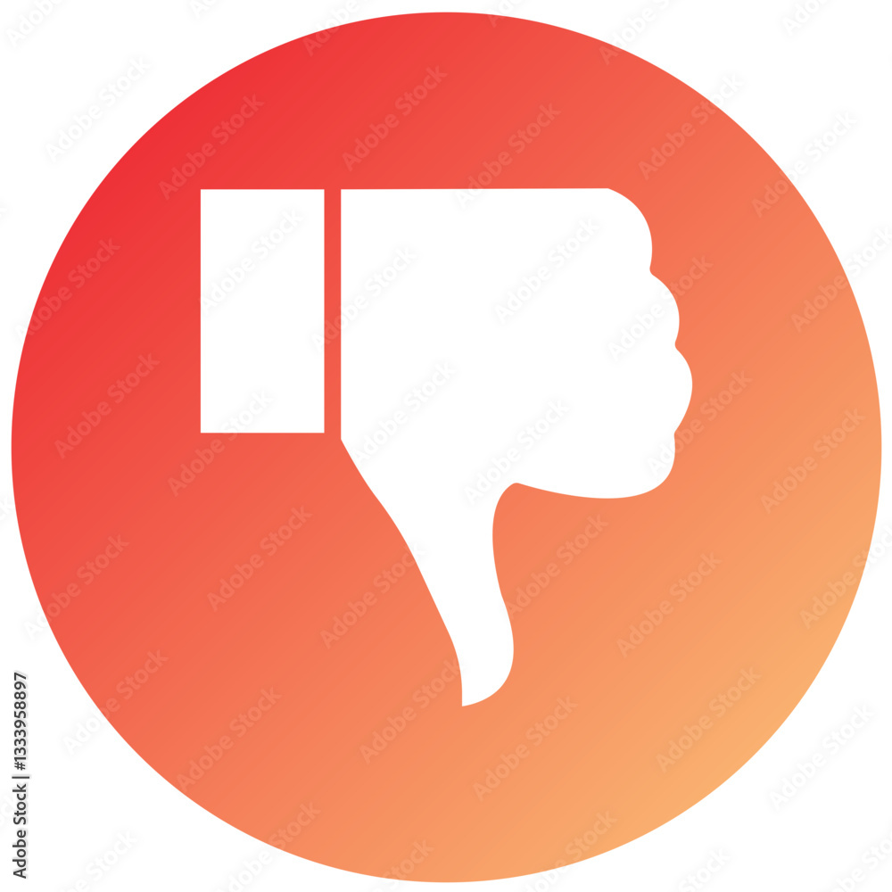 Vector Design Dislike Icon Style Vector Design Dislike Icon Style