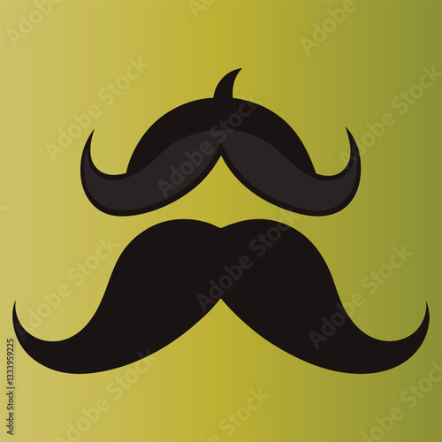 Stylish Mustache. Mustache Clip art
