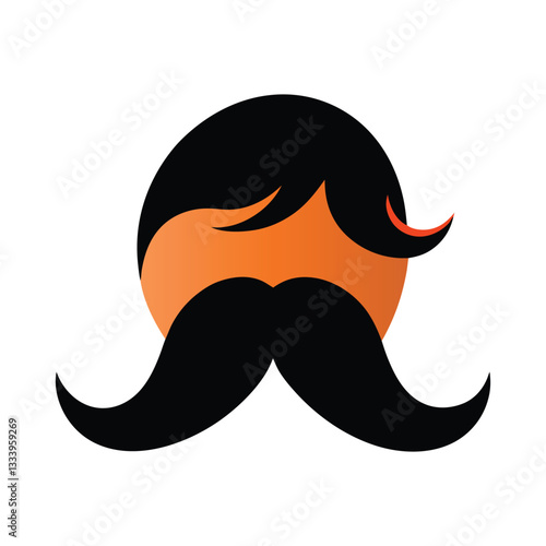 Stylish Mustache. Mustache Clip art