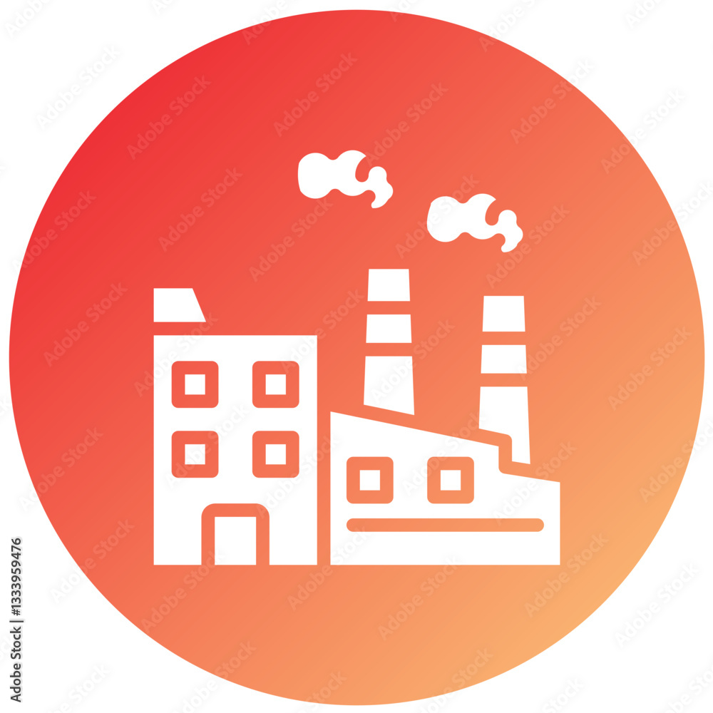 Vector Design Factory Icon Style Vector Design Factory Icon Style
