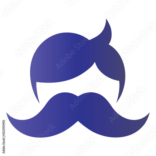 Stylish Mustache. Mustache Clip art