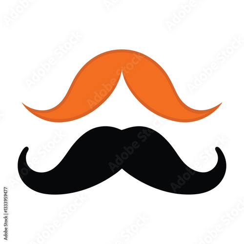 Stylish Mustache. Mustache Clip art