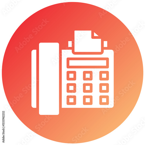 Vector Design Fax Icon Style