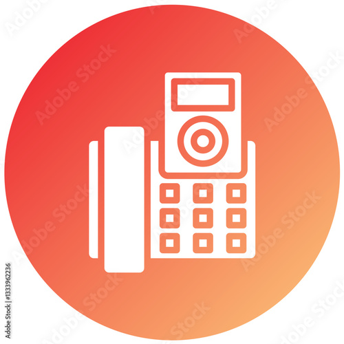 Vector Design Landline Icon Style