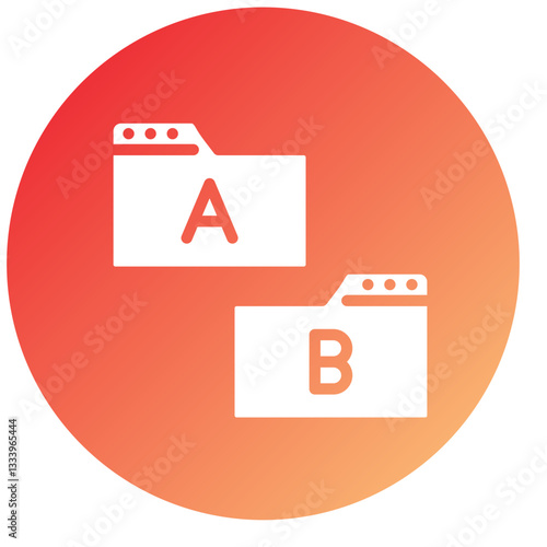 Vector Design Ab Testing Icon Style