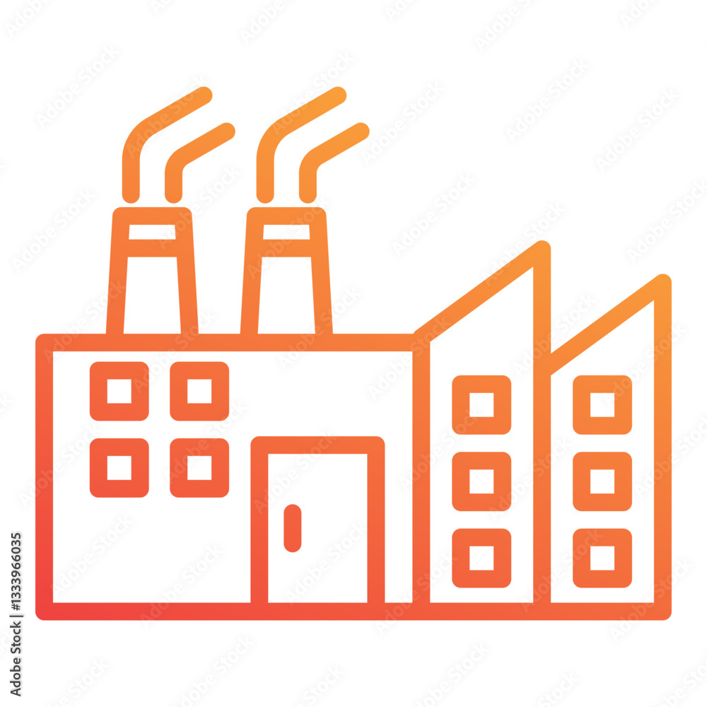 Obraz premium Factory Icon