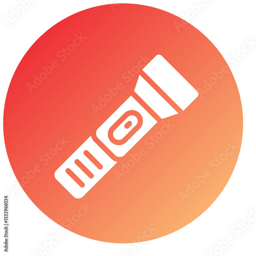 Vector Design Flashlight Icon Style