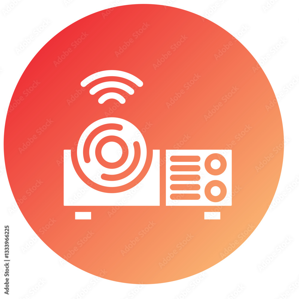Vector Design Projector Icon Style