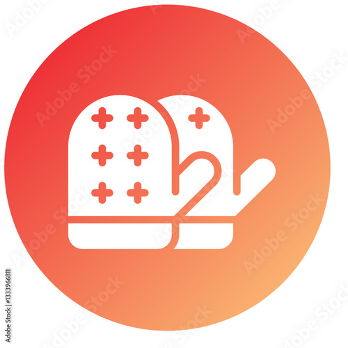 Vector Design Oven Mitt Icon Style