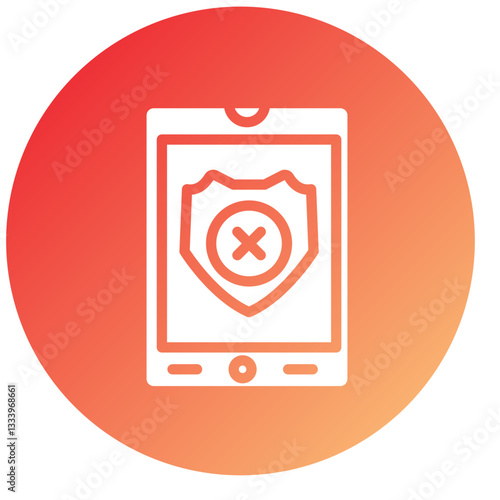 Vector Design Denial Icon Style
