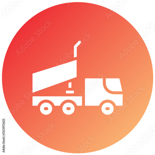 Dump Truck Vector Design Icon Style