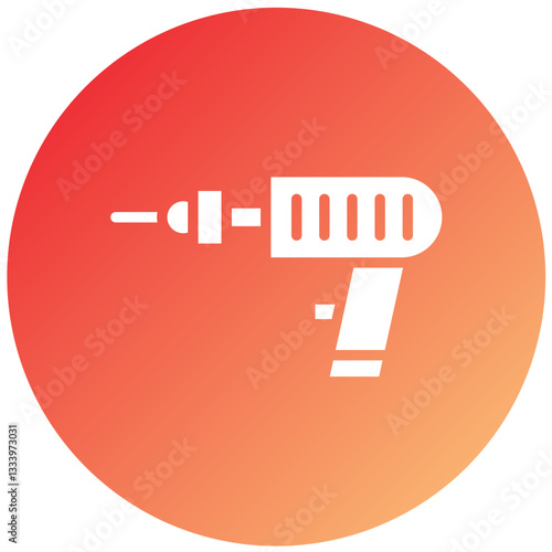 Pneumatic Drill Vector Design Icon Style