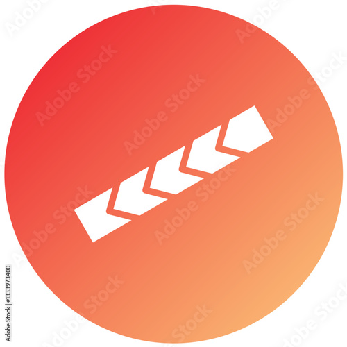 Barricade Tape Vector Design Icon Style