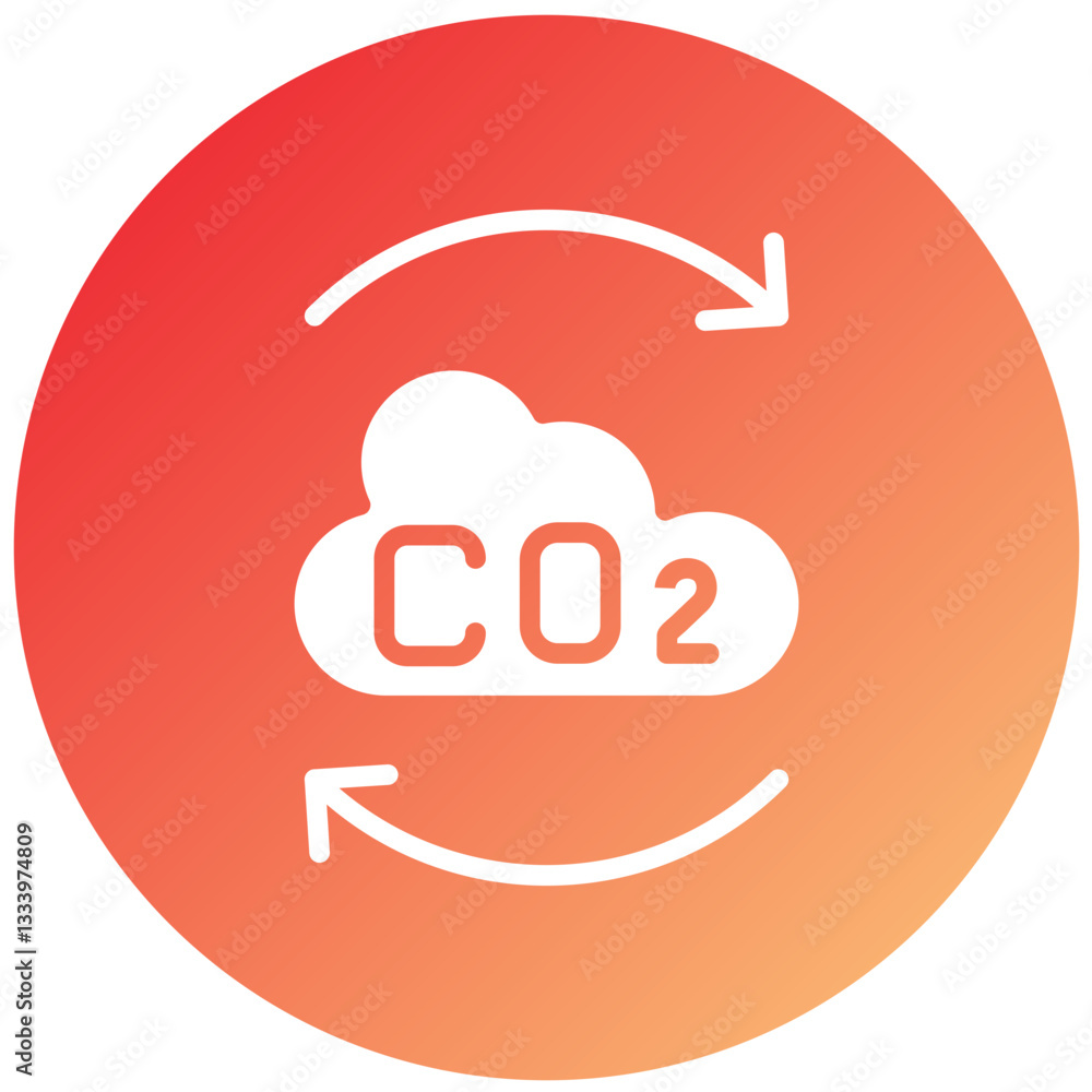 Carbon Footprint Vector Design Icon Style Carbon Footprint Vector Design Icon Style