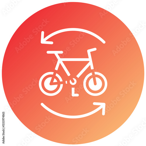 Bike Sharing Vector Design Icon Style