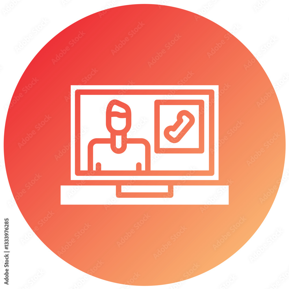 Video Call Vector Design Icon Style Video Call Vector Design Icon Style
