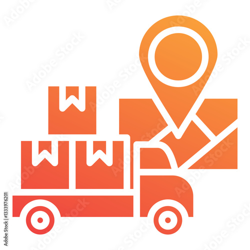 Truck Route Icon