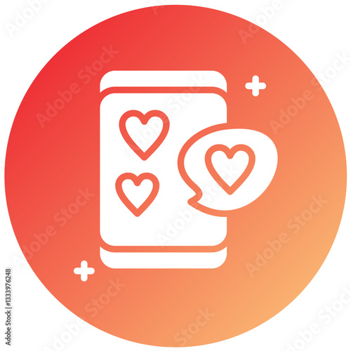 Virtual Date Vector Design Icon Style