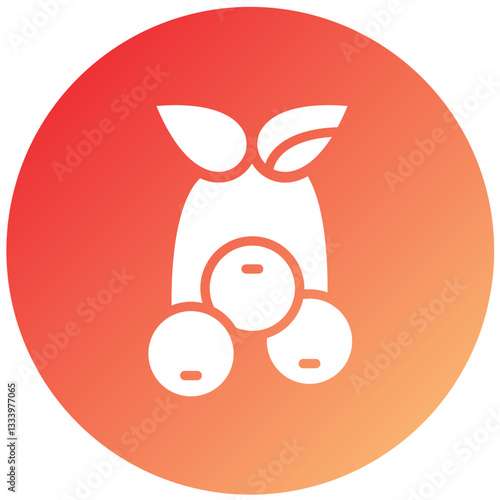 Blueberries Vector Design Icon Style