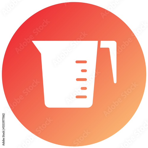 Vector Design Measuring Cup Icon Style