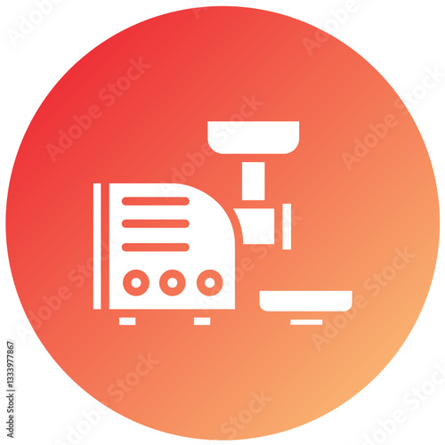 Vector Design Meat Grinder Icon Style