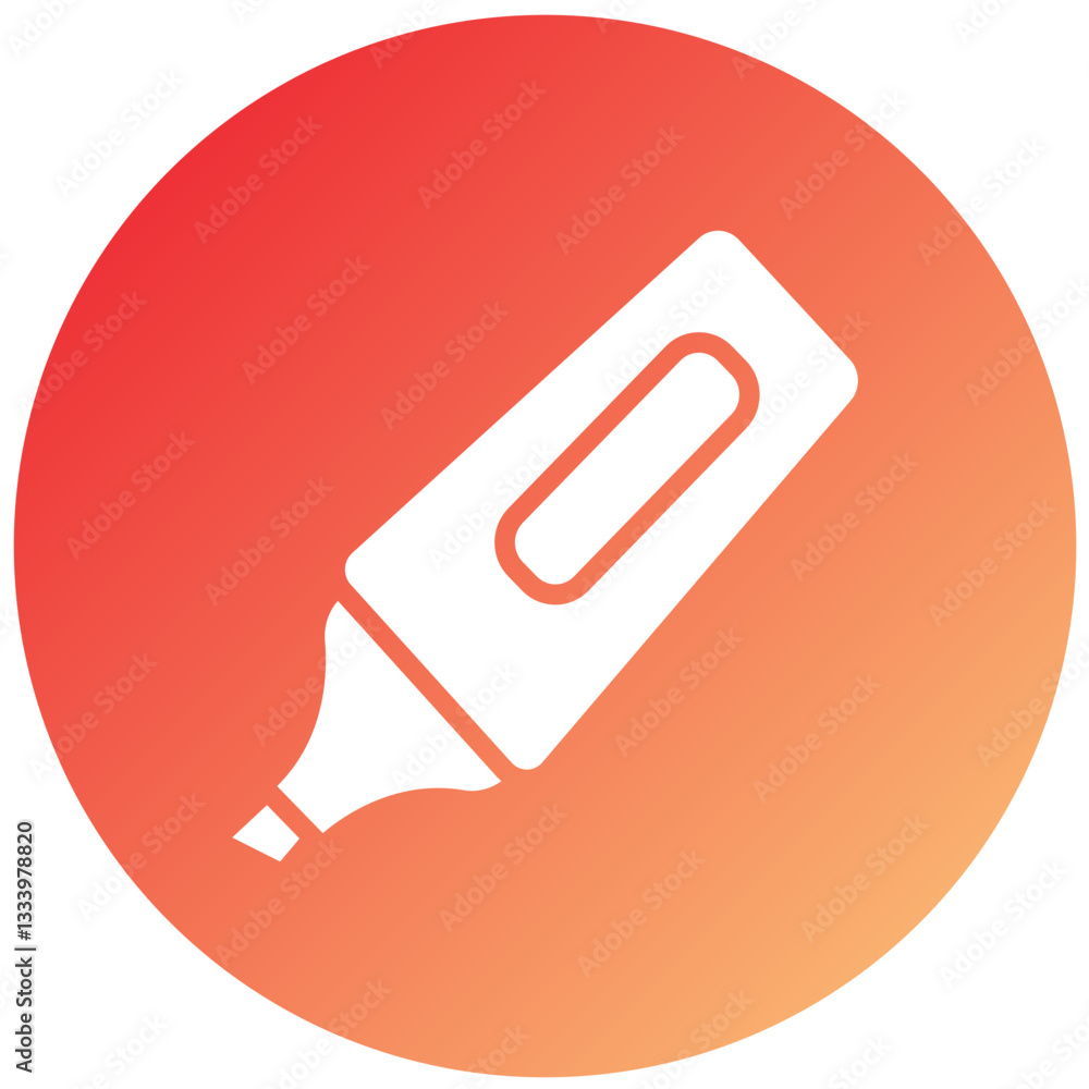 Vector Design Highlighter Icon Style