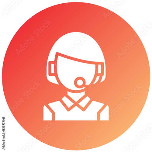 Vector Design Telemarketer Icon Style