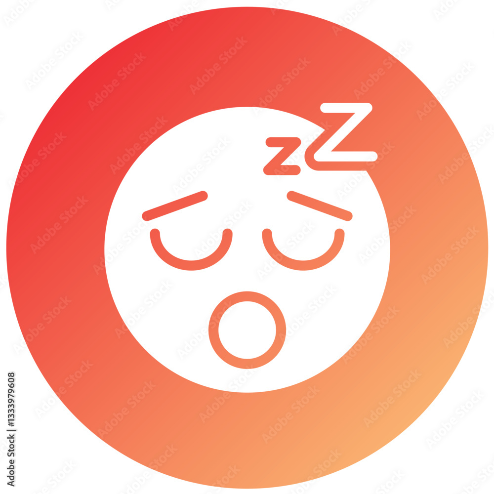 Vector Design Sleepy Icon Style Vector Design Sleepy Icon Style