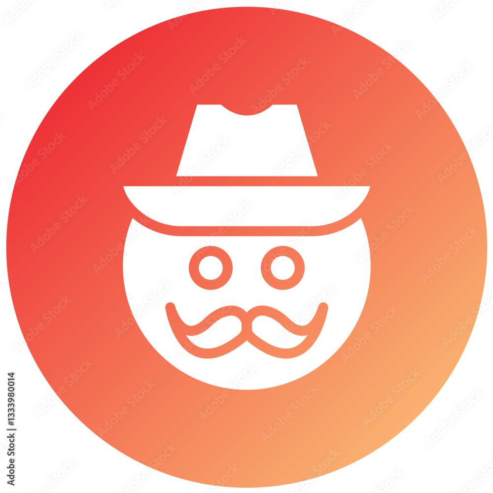 Vector Design Cowboy Icon Style