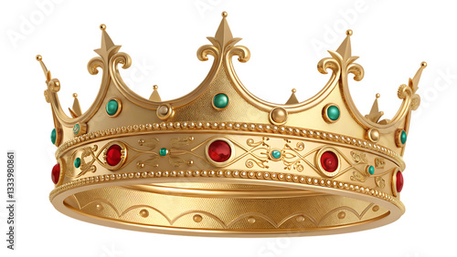 Wallpaper Mural golden crown isolated on white background PNG Torontodigital.ca