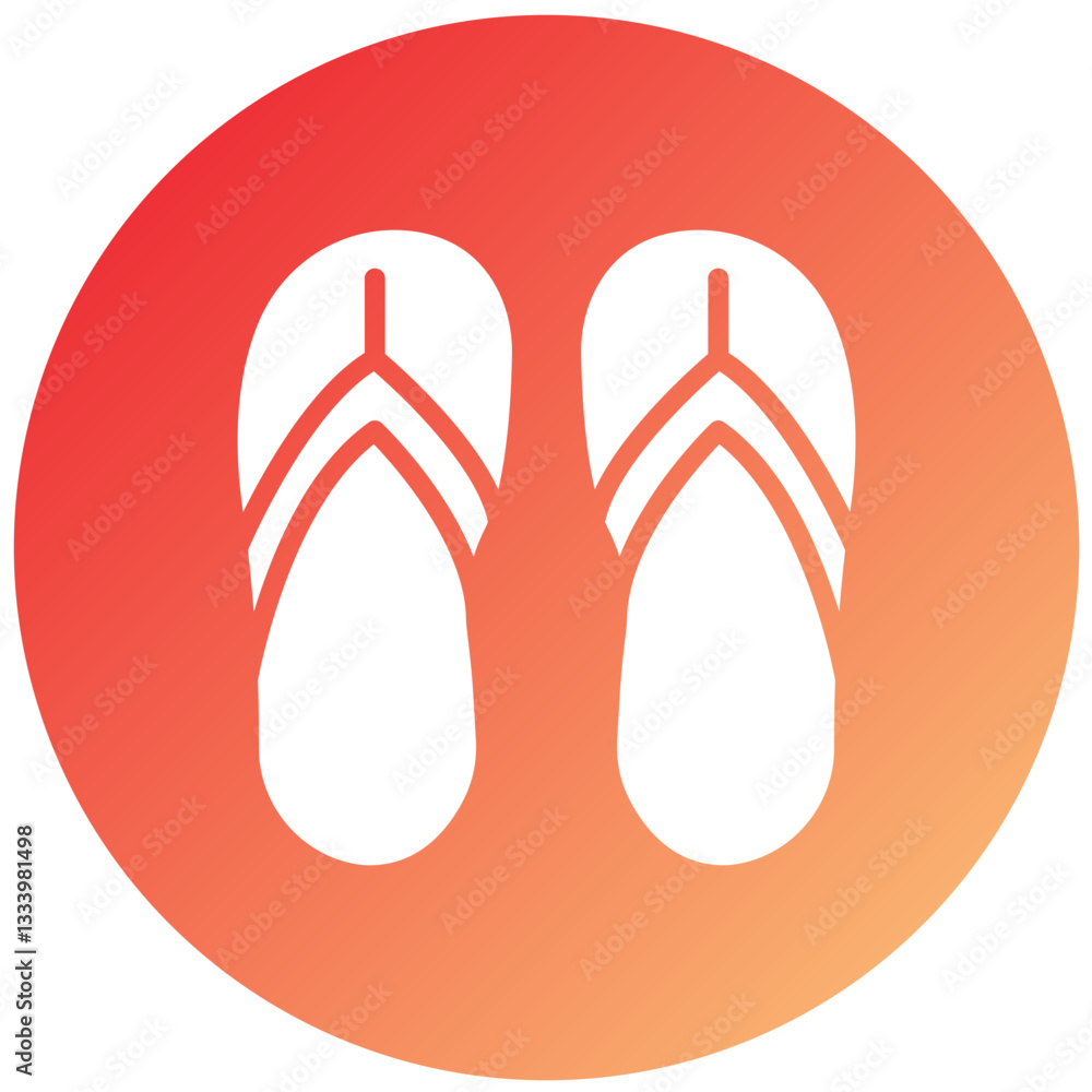 Vector Design Flip Flop Icon Style Vector Design Flip Flop Icon Style
