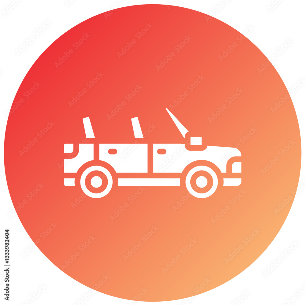 Vector Design Convertible Car Icon Style Vector Design Convertible Car Icon Style