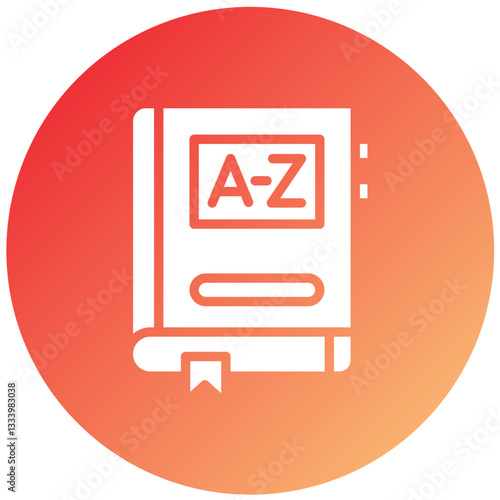 Vector Design Dictionary Icon Style