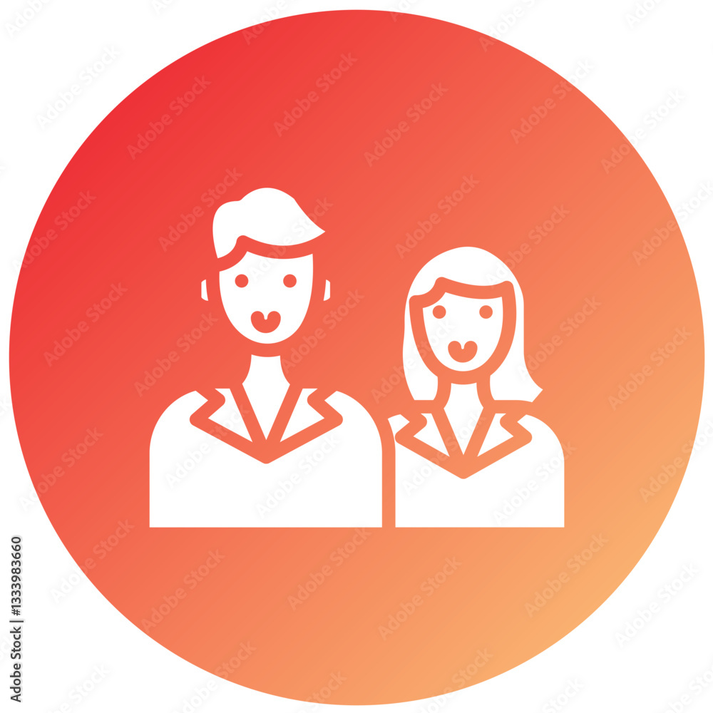 Vector Design Customer Family Icon Style Vector Design Customer Family Icon Style